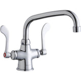 Elkay - DECK MNT 1HOLE, AT 8IN SPT, 1PC WRIST BLD HNDL, 4IN - Chrome