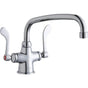 Elkay - DECK MNT 1HOLE, AT 10IN SPT, 1PC WRIST BLD HNDL, 4IN - Chrome