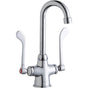Elkay - DECK MNT 1HOLE, GN 4IN SPT, 1PC WRIST BLD HNDL, 6IN - Chrome
