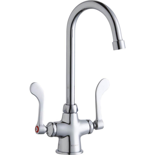 Elkay - DECK MNT 1HOLE, GN 5IN SPT, 1PC WRIST BLD HNDL, 4IN - Chrome