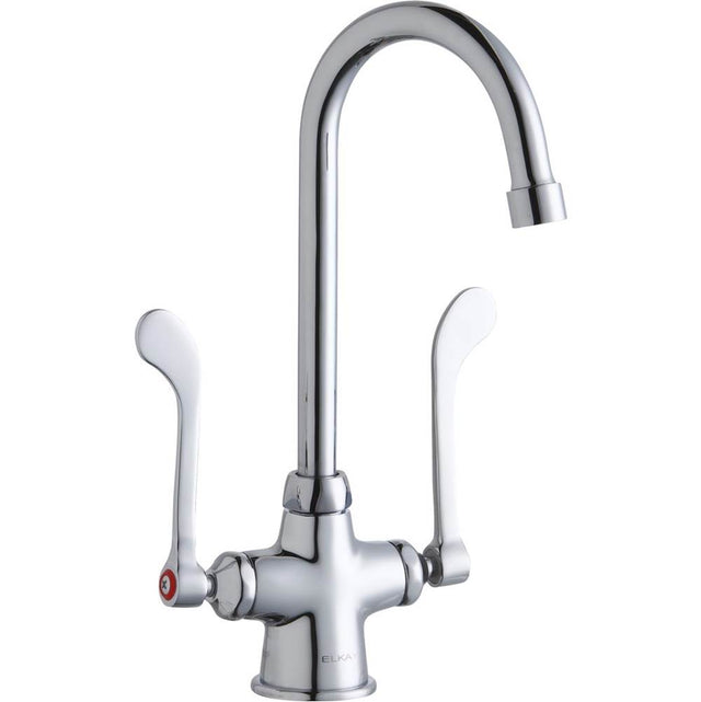 Elkay - DECK MNT 1HOLE, GN 5IN SPT, 1PC WRIST BLD HNDL, 6IN - Chrome