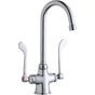 Elkay - DECK MNT 1HOLE, GN 5IN SPT, 1PC WRIST BLD HNDL, 6IN - Chrome