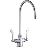 Elkay - DECK MNT 1HOLE, GN 8IN SPT, 1PC WRIST BLD HNDL, 4IN - Chrome