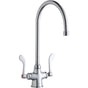 Elkay - DECK MNT 1HOLE, GN 8IN SPT, 1PC WRIST BLD HNDL, 4IN - Chrome