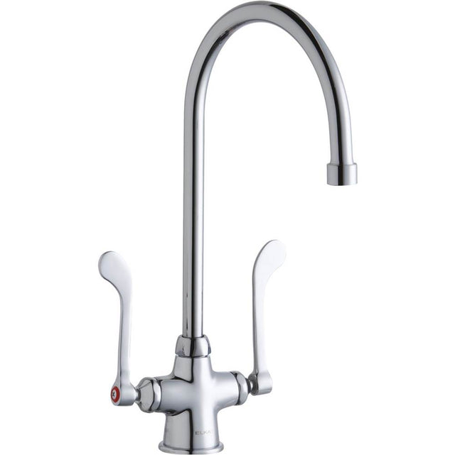Elkay - DECK MNT 1HOLE, GN 8IN SPT, 1PC WRIST BLD HNDL, 6IN - Chrome