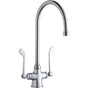 Elkay - DECK MNT 1HOLE, GN 8IN SPT, 1PC WRIST BLD HNDL, 6IN - Chrome