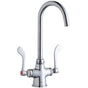 Elkay - DECK MNT 1HOLE, GN 5IN SPT, 1PC WRIST BLD HNDL, 4IN - Chrome