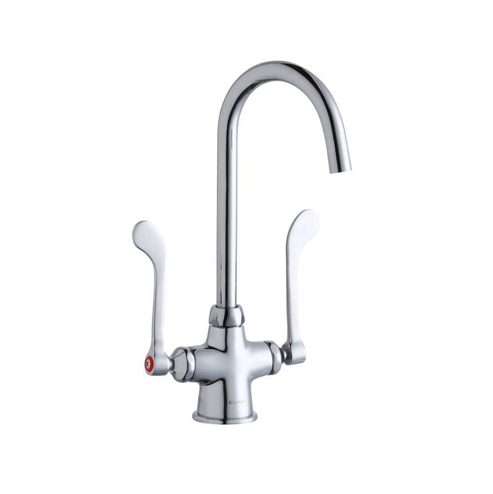 Elkay - DECK MNT 1HOLE, GN 5IN SPT, 1PC WRIST BLD HNDL, 6IN - Chrome