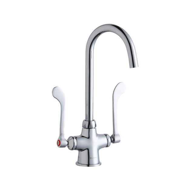 Elkay - DECK MNT 1HOLE, GN 5IN SPT, 1PC WRIST BLD HNDL, 6IN - Chrome