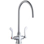 Elkay - DECK MNT 1HOLE, GN 8IN SPT, 1PC WRIST BLD HNDL, 4IN - Chrome
