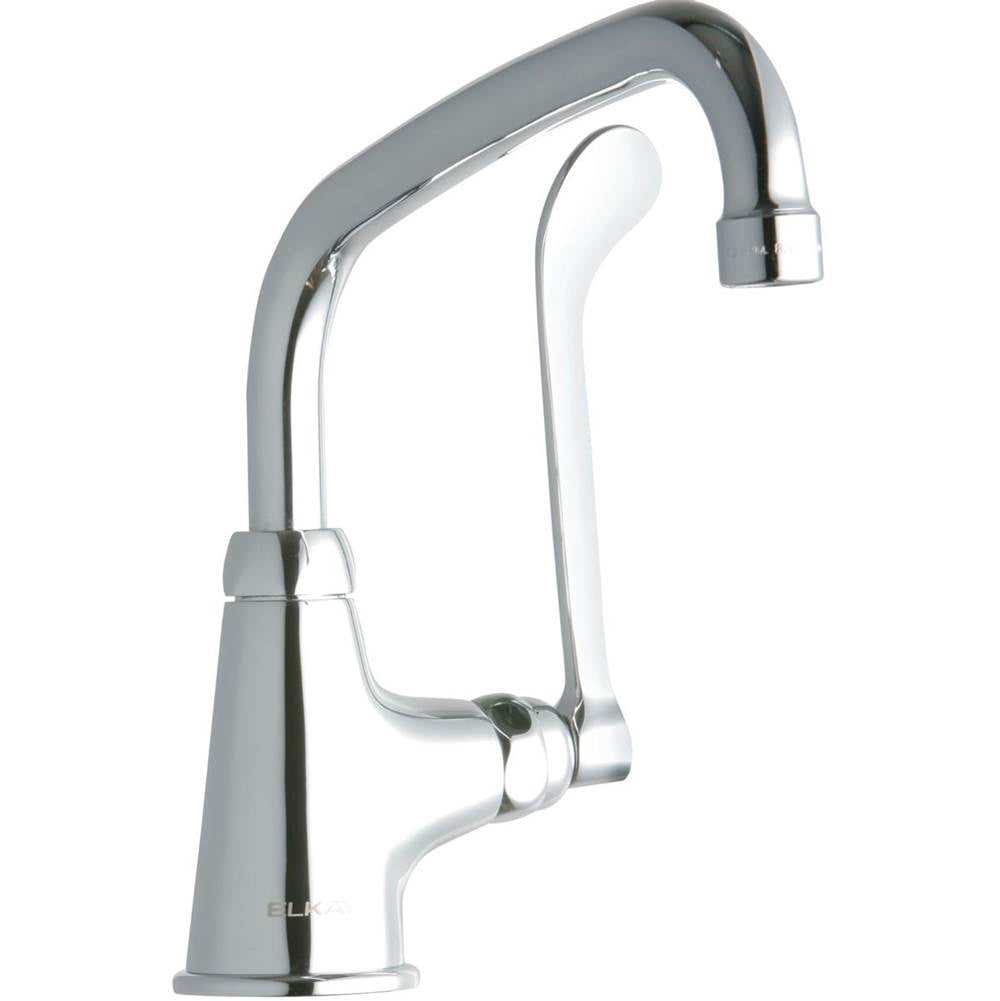 Elkay - DECK MNT 1HOLE, AT 8IN SPT, 1PC WRIST BLD HNDL, 6IN - Chrome