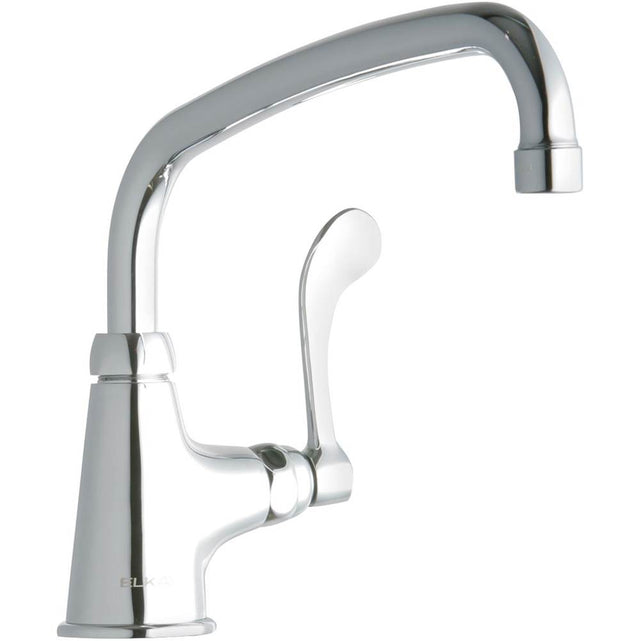 Elkay - DECK MNT 1HOLE, AT 10IN SPT, 1PC WRIST BLD HNDL, 4IN - Chrome