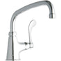 Elkay - DECK MNT 1HOLE, AT 10IN SPT, 1PC WRIST BLD HNDL, 4IN - Chrome