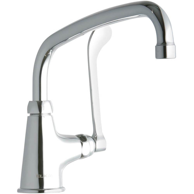 Elkay - DECK MNT 1HOLE, AT 10IN SPT, 1PC WRIST BLD HNDL, 6IN - Chrome