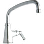 Elkay - DECK MNT 1HOLE, AT 12IN SPT, LVR HNDL, 2IN - Chrome