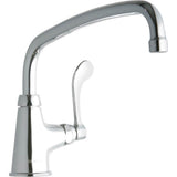 Elkay - DECK MNT 1HOLE, AT 12IN SPT, 1PC WRIST BLD HNDL, 4IN - Chrome