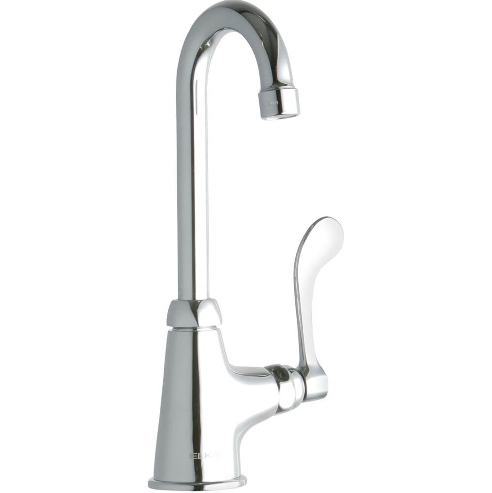 Elkay - DECK MNT 1HOLE, GN 4IN SPT, 1PC WRIST BLD HNDL, 4IN - Chrome