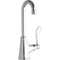 Elkay - DECK MNT 1HOLE, GN 4IN SPT, 1PC WRIST BLD HNDL, 4IN - Chrome