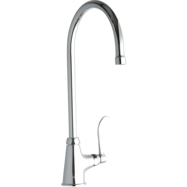 Elkay - DECK MNT 1HOLE, GN 8IN SPT, 1PC WRIST BLD HNDL, 4IN - Chrome