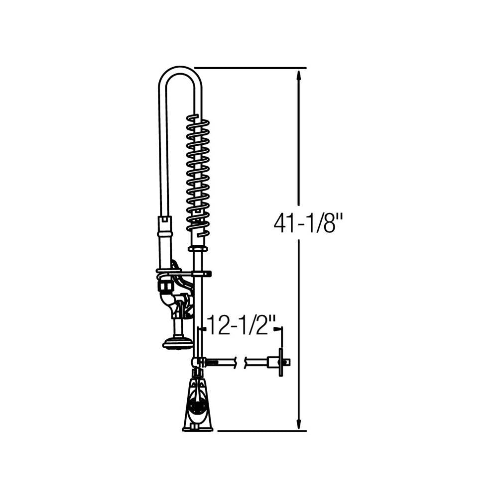 DUAL LVR FAUCET-PRE RINSE-LF