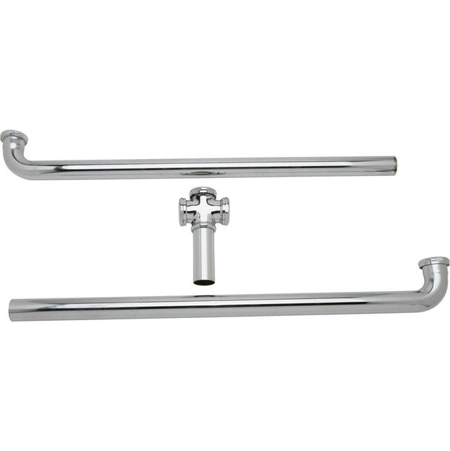 Elkay - Drain Fitting Center Outlet for Triple Bowl Sinks with Aligned Drains - Chrome