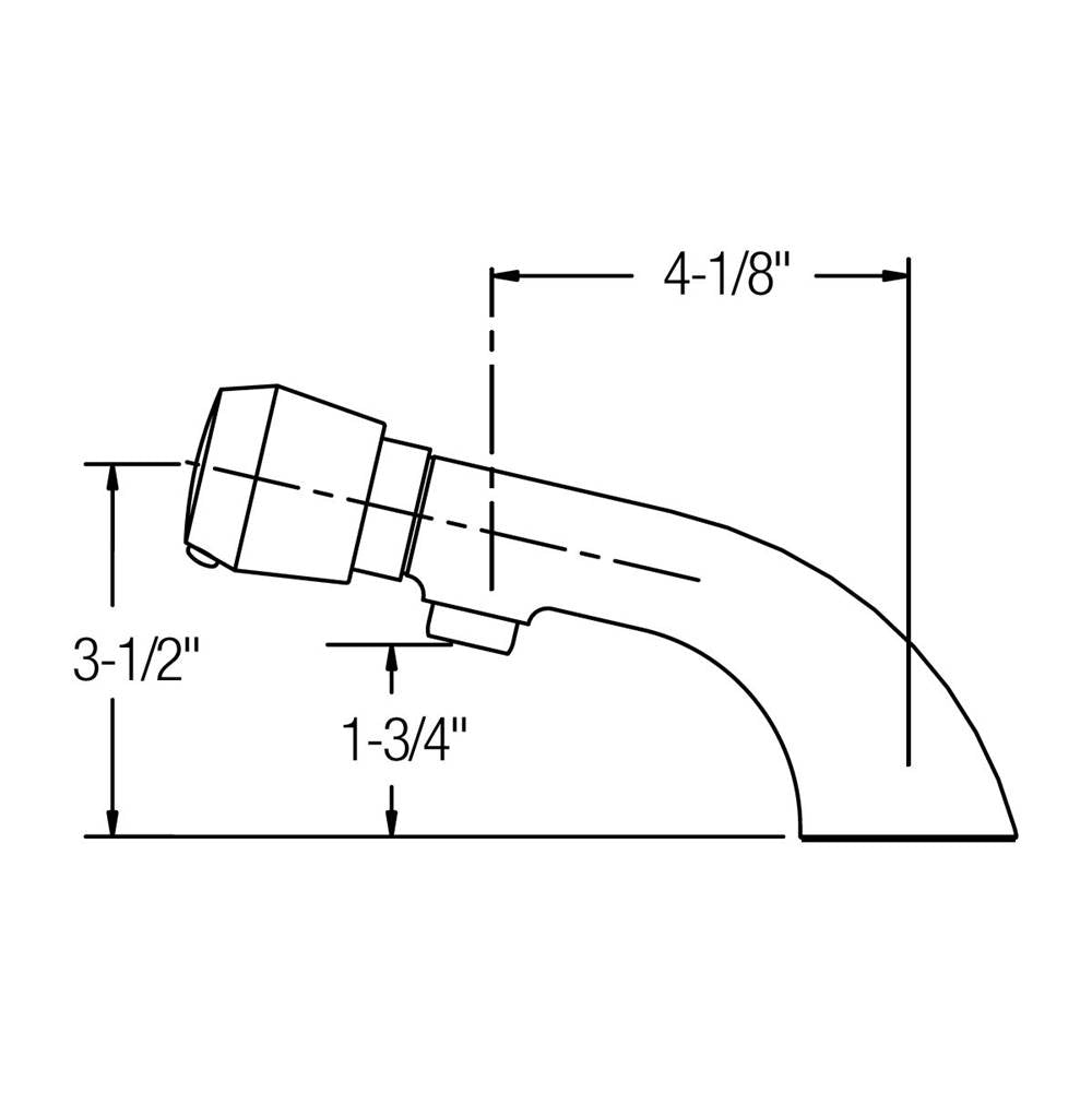 FAUCET MTRD DECK MNTD SNGL HOLE