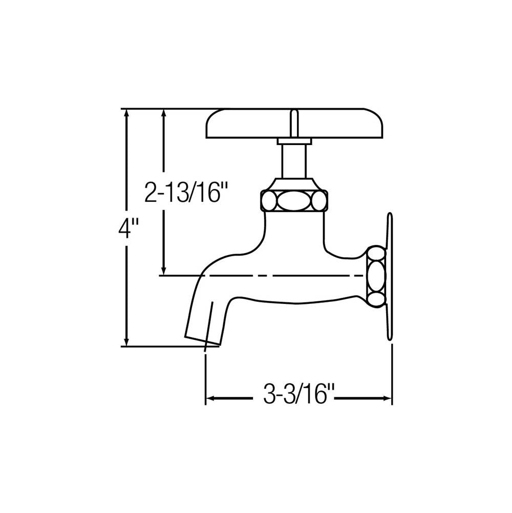 CHROME FAUCET PLAIN END