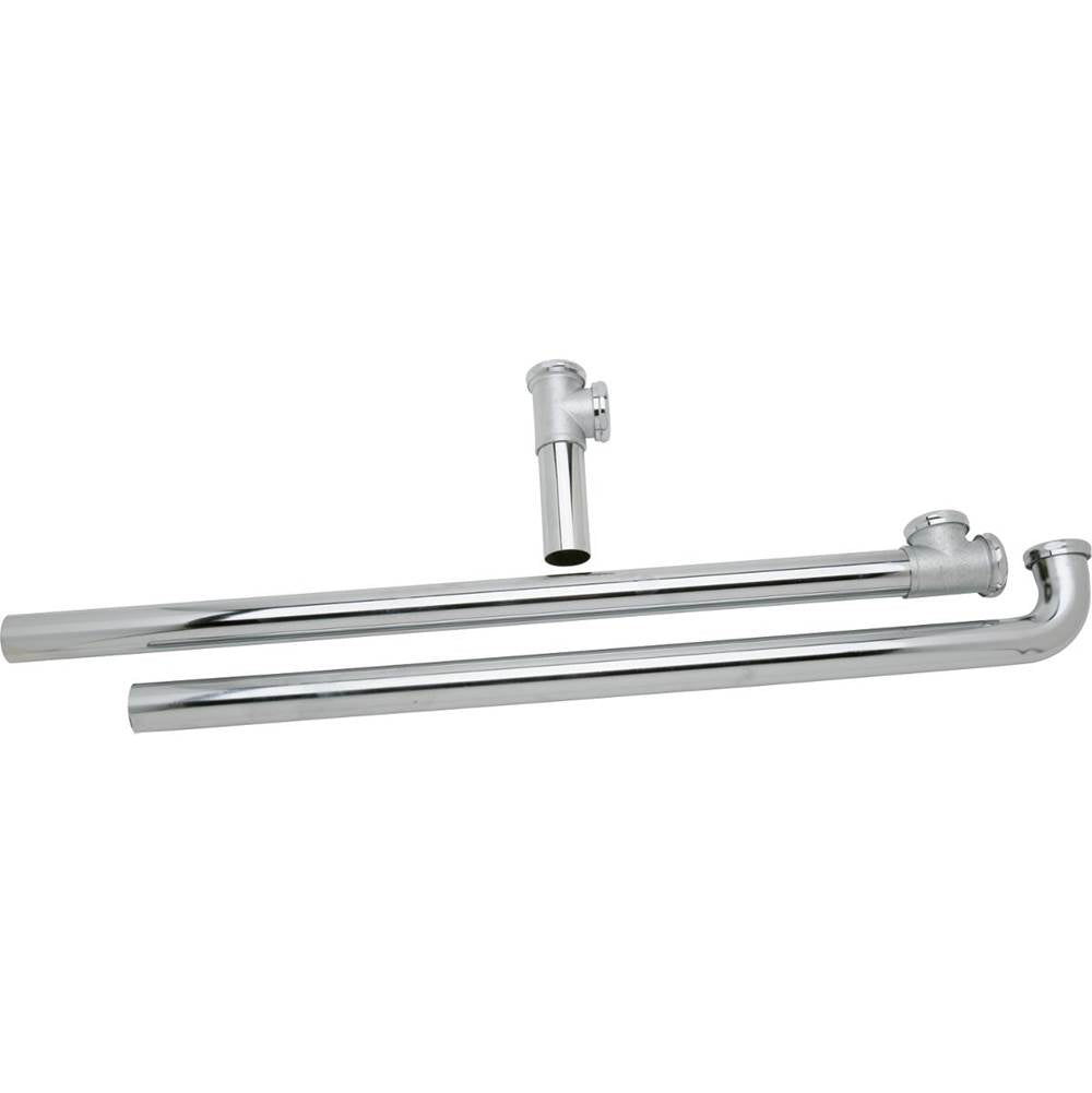 Elkay - Drain Fitting end Outlet for Triple Bowl Sinks with Aligned Drains - Chrome
