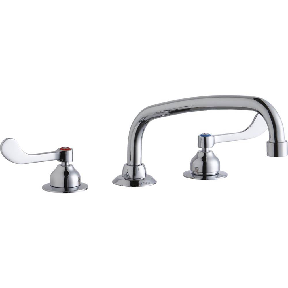 Elkay - DECK MNT WS, AT 10IN SPT, 1PC WRIST BLD HNDL, 4IN - Chrome