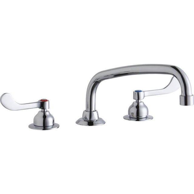 Elkay - DECK MNT WS, AT 10IN SPT, 1PC WRIST BLD HNDL, 4IN - Chrome