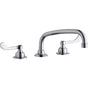 Elkay - DECK MNT WS, AT 10IN SPT, 1PC WRIST BLD HNDL, 4IN - Chrome