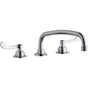 Elkay - DECK MNT WS, AT 12IN SPT, 1PC WRIST BLD HNDL, 4IN - Chrome
