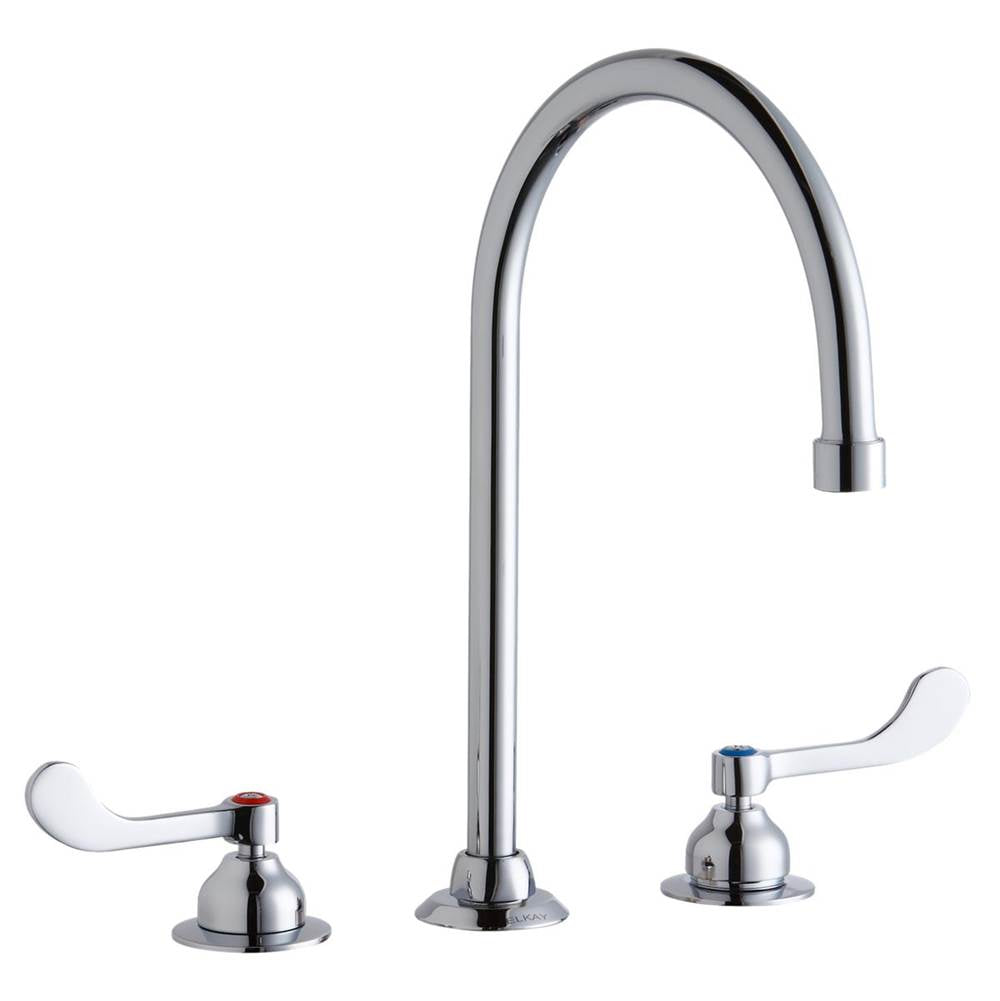 Elkay - DECK MNT WS, GN 8IN SPT, 1PC WRIST BLD HNDL, 4IN - Chrome