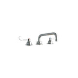 Elkay - DECK MNT WS, TUBE 8IN SPT, 1PC WRIST BLD HNDL, 4IN - Chrome