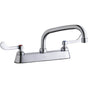 Elkay - DECK MNT CONCEAL WS, AT 8IN SPT, 1PC WRIST BLD HNDL, 4IN - Chrome