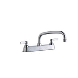 Elkay - DECK MNT CONCEAL WS, AT 10IN SPT, LVR HNDL, 2IN - Chrome