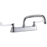 Elkay - DECK MNT CONCEAL WS, AT 10IN SPT, 1PC WRIST BLD HNDL, 6IN - Chrome