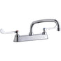 Elkay - DECK MNT CONCEAL WS, AT 10IN SPT, 1PC WRIST BLD HNDL, 6IN - Chrome