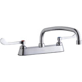 Elkay - DECK MNT CONCEAL WS, AT 12IN SPT, 1PC WRIST BLD HNDL, 6IN - Chrome
