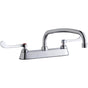 Elkay - DECK MNT CONCEAL WS, AT 12IN SPT, 1PC WRIST BLD HNDL, 6IN - Chrome