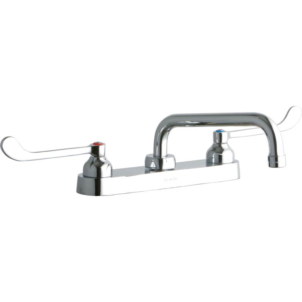 Elkay - DECK MNT CONCEAL WS, TUBE 8IN SPT, 1PC WRIST BLD HNDL, 6IN - Chrome