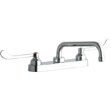 Elkay - DECK MNT CONCEAL WS, TUBE 8IN SPT, 1PC WRIST BLD HNDL, 6IN - Chrome