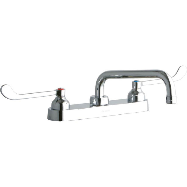 Elkay - DECK MNT CONCEAL WS, TUBE 8IN SPT, 1PC WRIST BLD HNDL, 6IN - Chrome