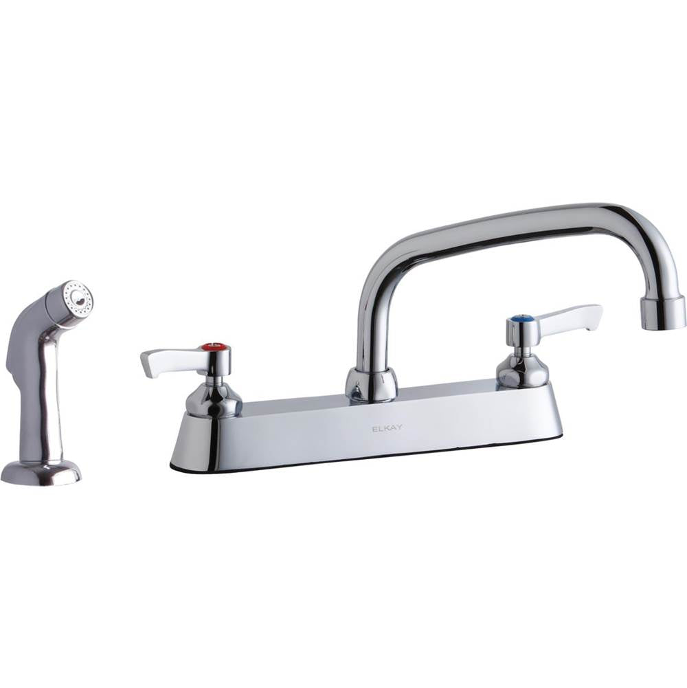 Elkay - DECK TOP, TOP MNT FCT, AT 8IN SPT, LVR HNDL, 2IN - Chrome