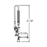 DUAL LVR FAUCET-PRE RINSE-LF