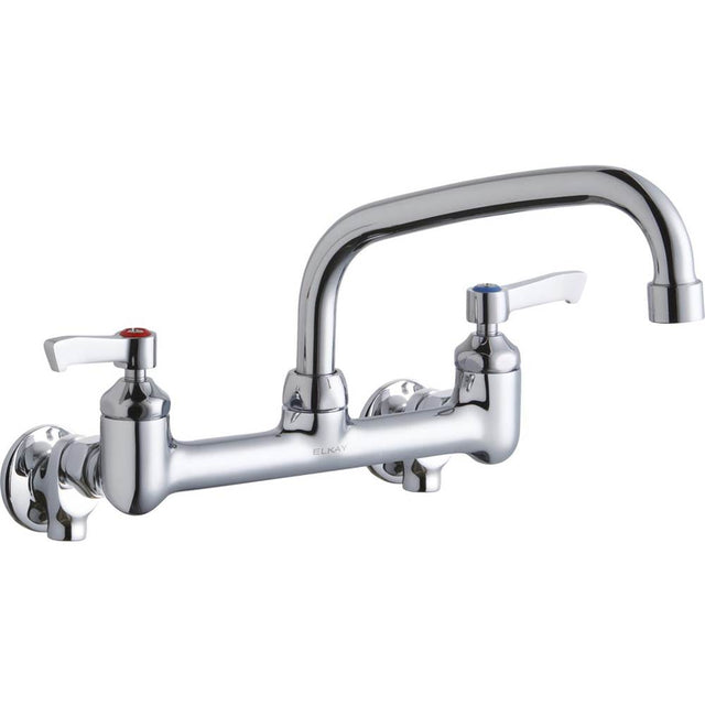 Elkay - WALL MNT 8IN, AT 8IN SPT, LVR HNDL, 2IN, 1/2IN HW - Chrome