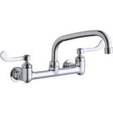 Elkay - WALL MNT 8IN, AT 8IN SPT, 1PC WRIST BLD HNDL, 4IN, 1/2IN HW - Chrome