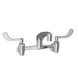 Elkay - WALL MNT 8IN, AT 8IN SPT, 1PC WRIST BLD HNDL, 4IN, SHUT OFF - Chrome