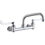 Elkay - WALL MNT 8IN, AT 8IN SPT, 1PC WRIST BLD HNDL, 6IN, 1/2IN HW - Chrome