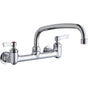 Elkay - WALL MNT 8IN, AT 10IN SPT, LVR HNDL, 2IN, 1/2IN HW - Chrome